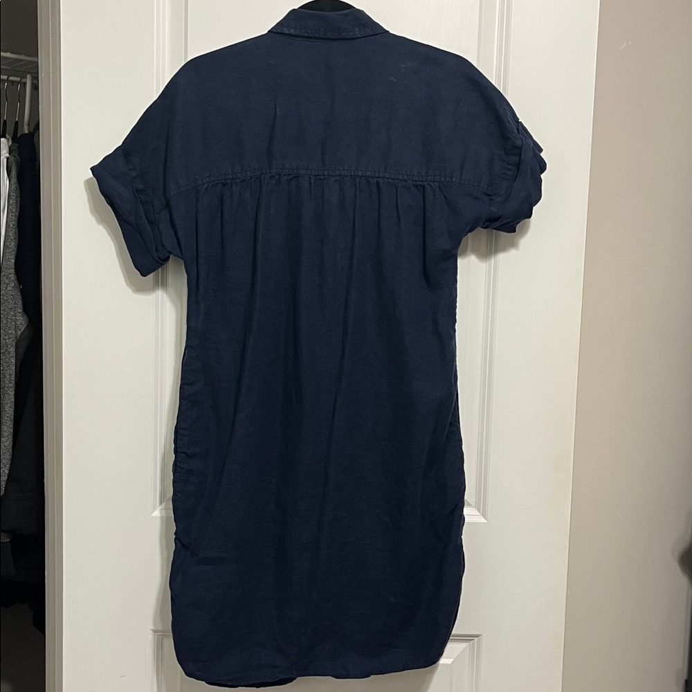 J. Crew Baird McNutt Irish Linen Shirt Dress XS - Picture 6 of 9